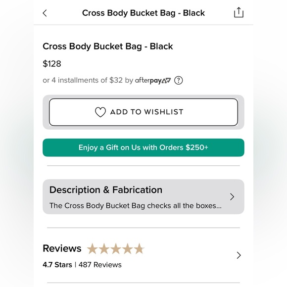 NWT 😮‍💨 ALO Cross Body Bucket Bag in Black - Picture 11 of 13